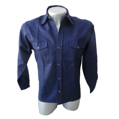 Camisa Drill Azul Turqui